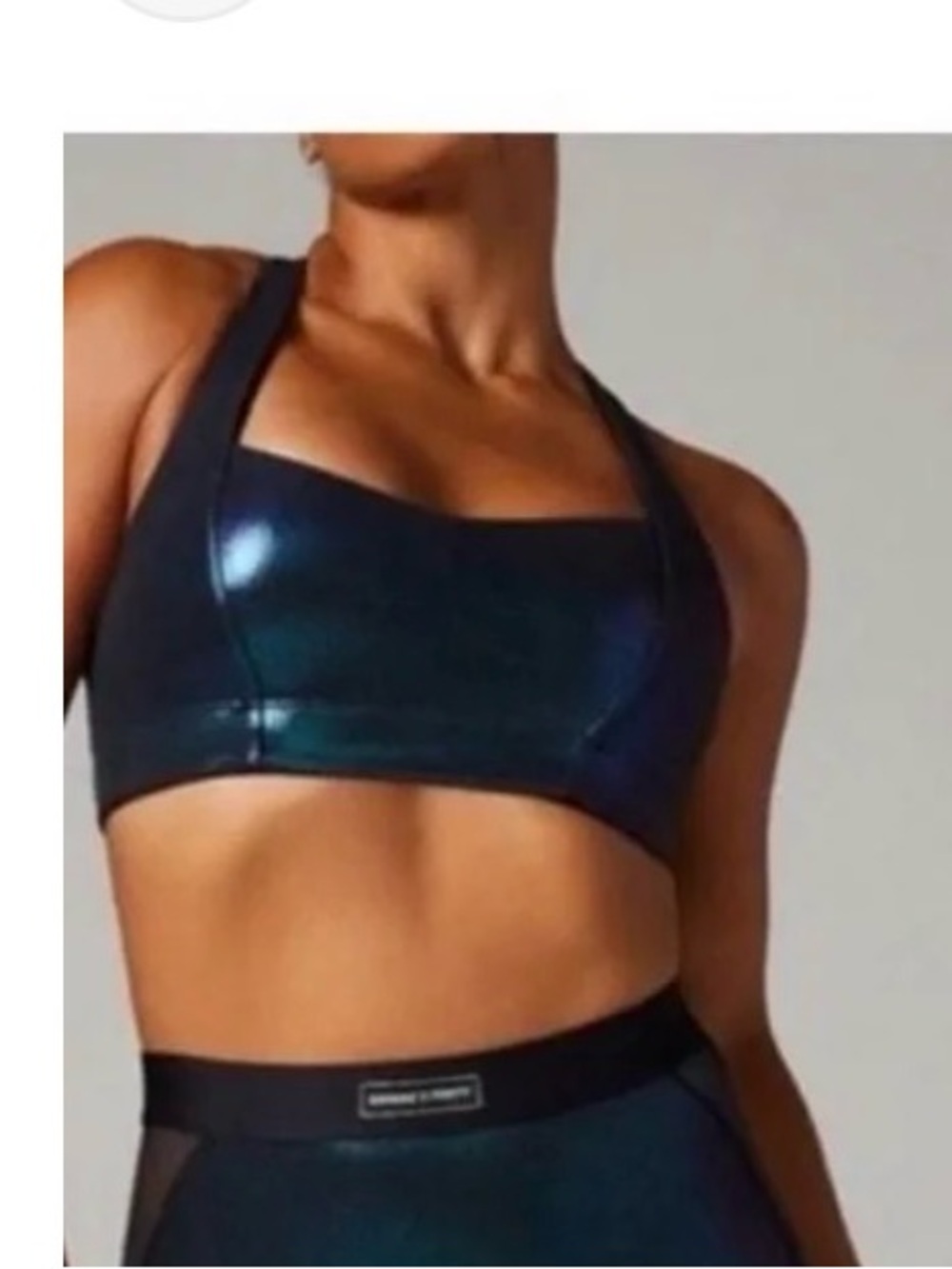 Savage X Fenty Sport Iridescent Low-Impact Racerback Sports Bra